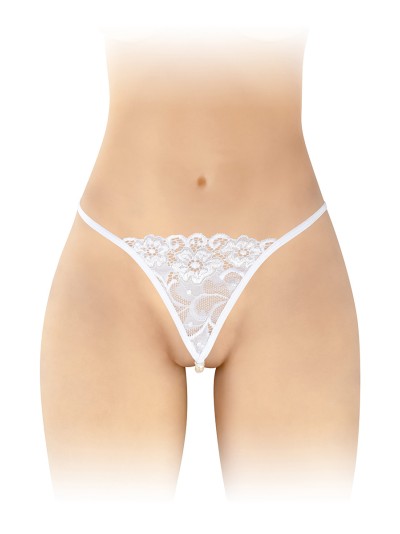 String avec perles Venusina - blanc