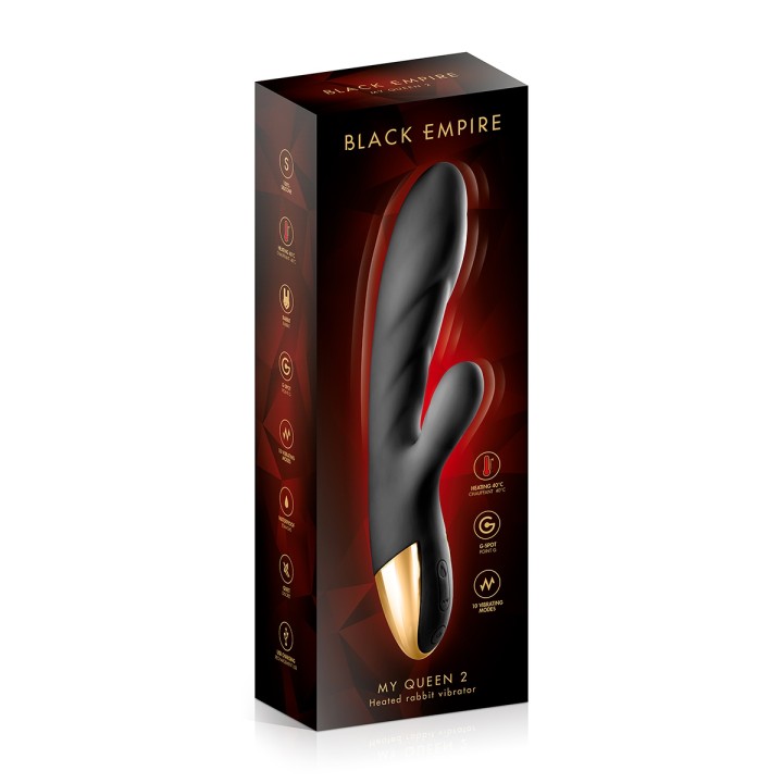 Vibromasseur chauffant My Queen 2 - Black Empire - Oralove