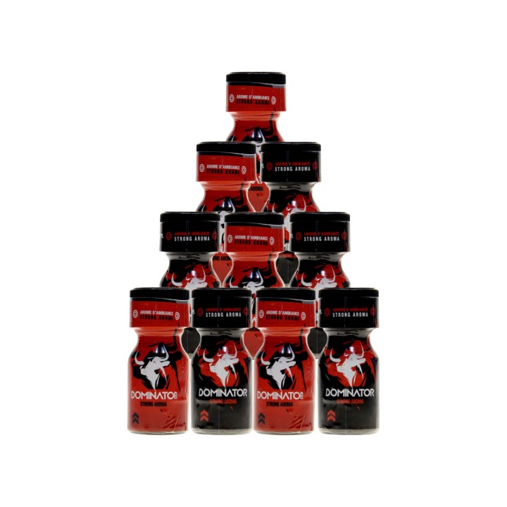 Pack 10 poppers Dominator 10ml - Oralove