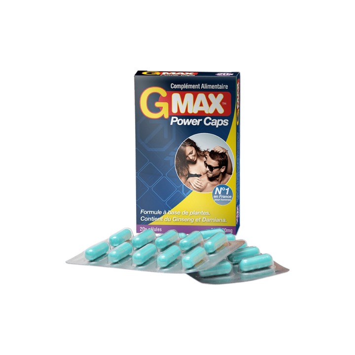 G-Max Power Caps Homme (20 gélules) - Oralove