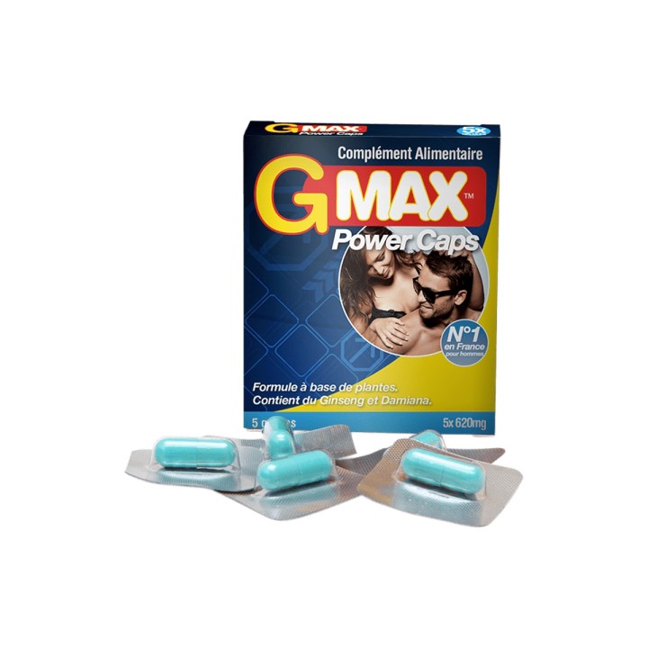 G-Max Power Caps Homme (5 gélules) - Oralove