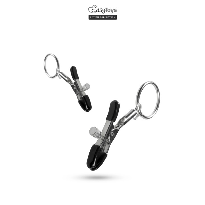 Pinces à tétons avec anneau - Easytoys Fetish Collection - Oralove