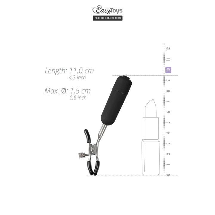 Pinces à tétons vibrantes - Easytoys Fetish Collection - Oralove