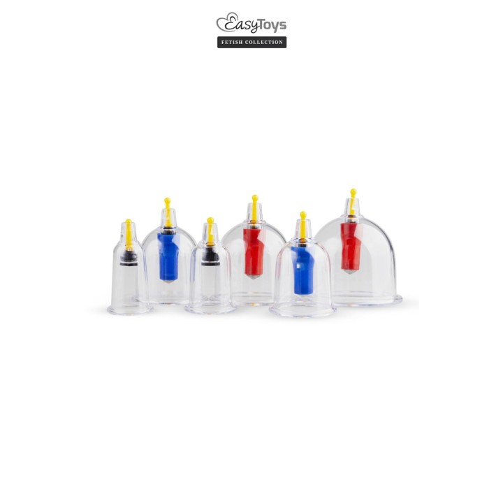 Coffret 6 ventouses Cupping Set - EasyToys Fetish Collection - Oralove