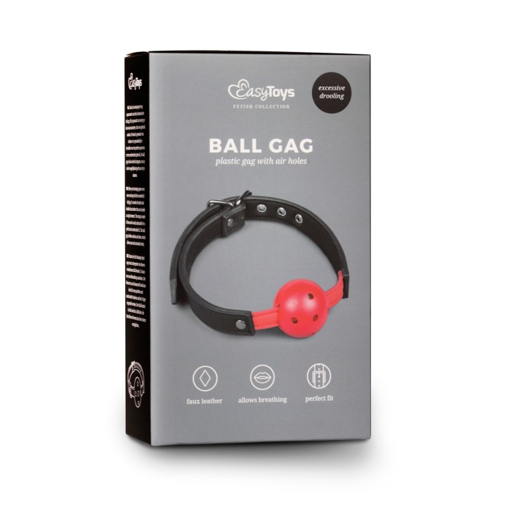 Gagged Ball avec balle rouge - EasyToys Fetish Collection - Oralove