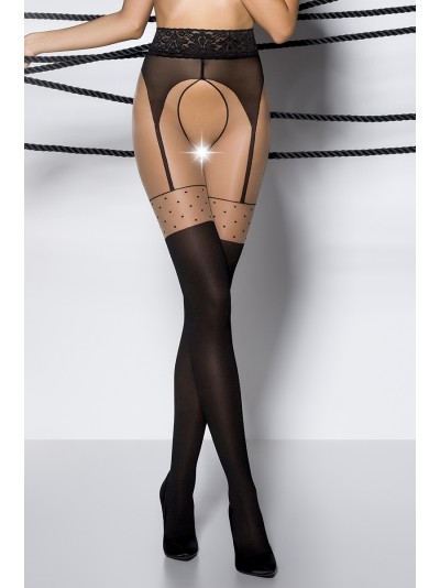 Collants ouverts TI003 - noir