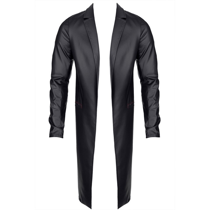 Manteau long wetlook Sergio - Regnes - Oralove