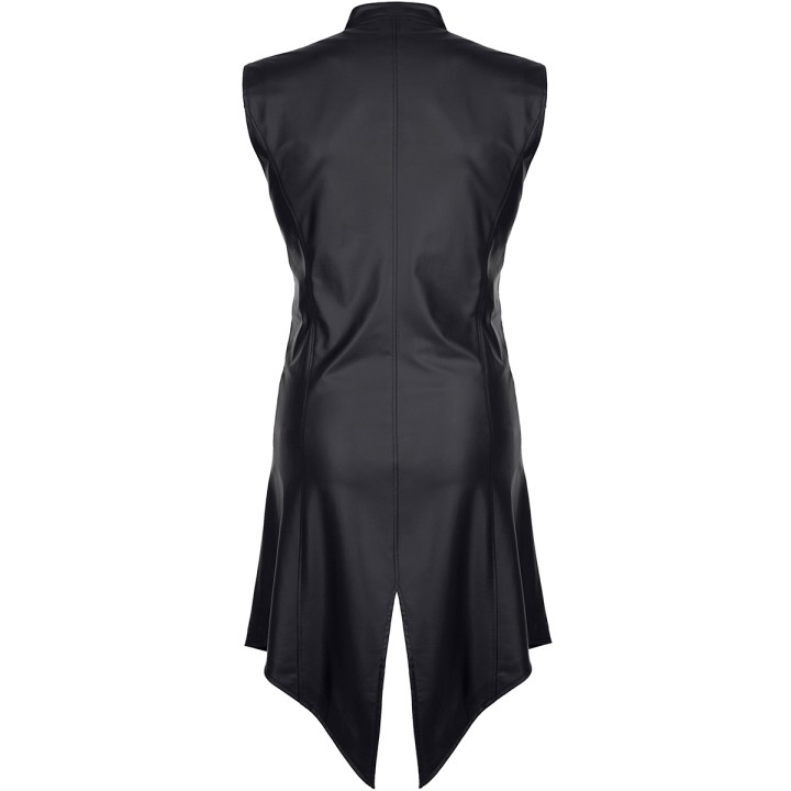 Veste longue sans manche wetlook Marco - Regnes - Oralove