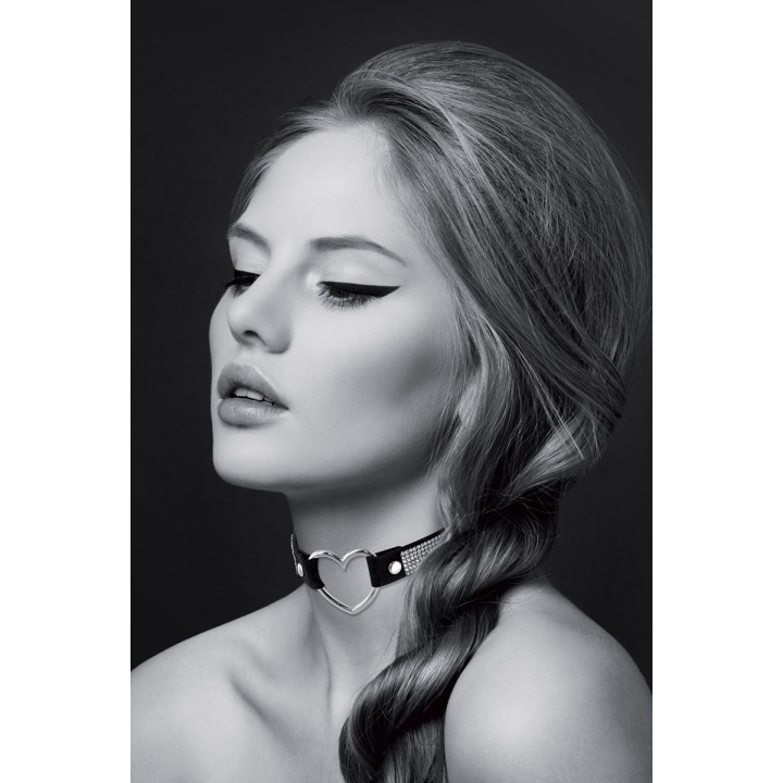 Collier strass et coeur - Bijoux Pour Toi - Oralove