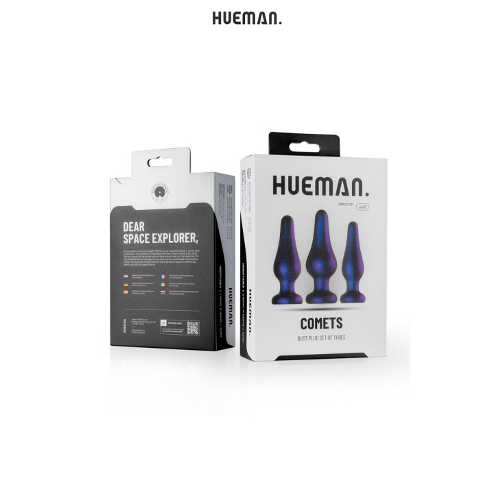 Kit 3 plugs anal Comet - Hueman - Oralove