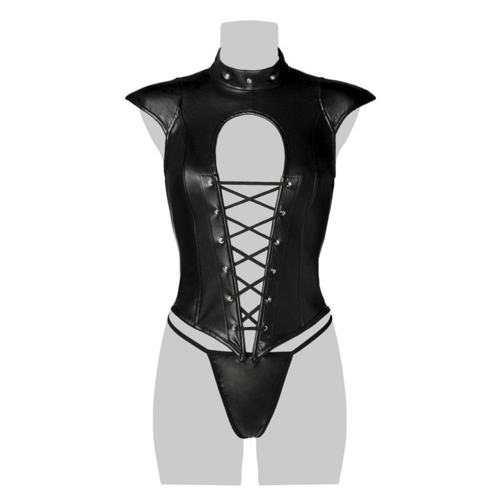 Corsage lacé sexy fetish - Grey Velvet - Oralove