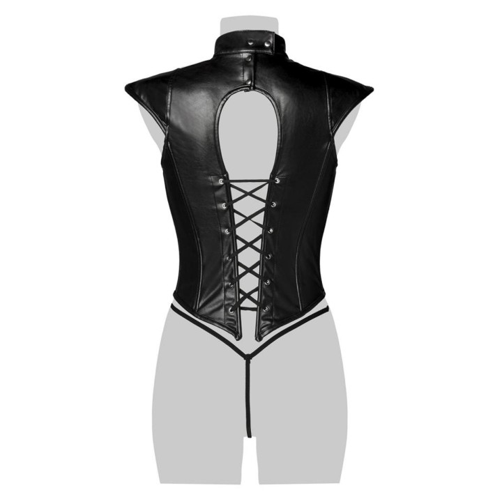 Corsage lacé sexy fetish - Grey Velvet - Oralove