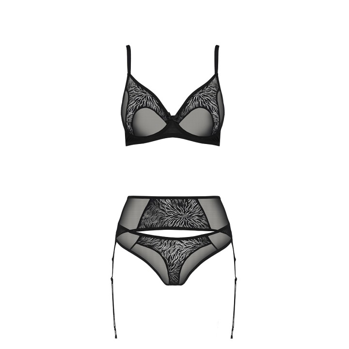 Ensemble à jarretelles Selaginella - Passion ECO Collection - Oralove