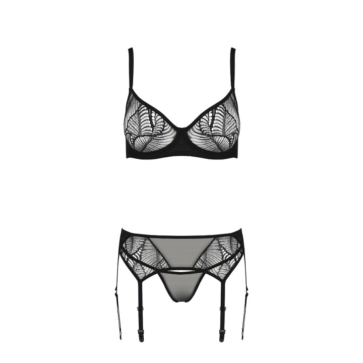 Ensemble à jarretelles Leafa - Passion ECO Collection - Oralove