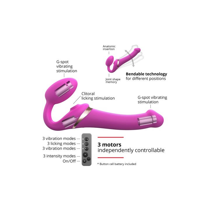 Strap-on-me Multi Orgasm Fuchsia L - Oralove