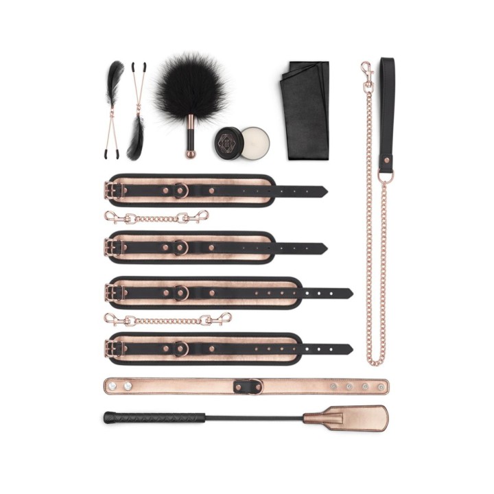 9 accessoires BDSM Rosy Gold - Oralove