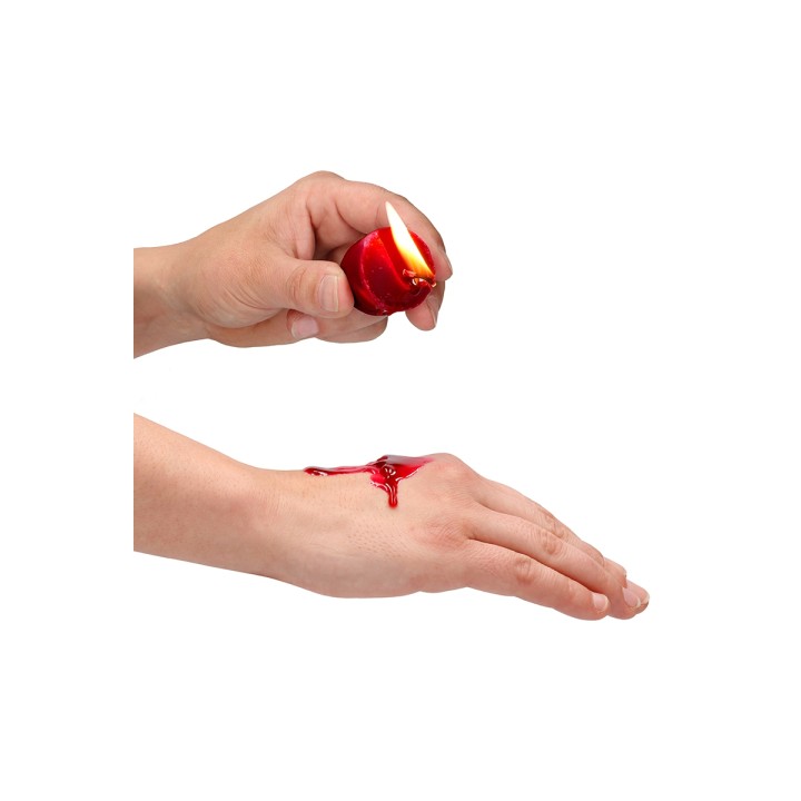 4 bougies SM rouges parfumées - Ouch! - Oralove