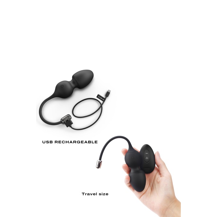 Love balls télécommandées noires - Dorcel - Oralove