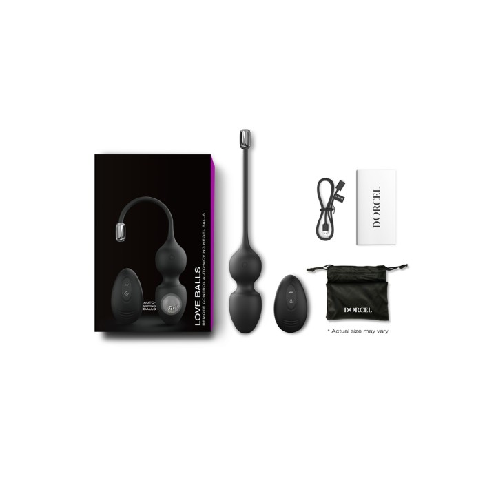 Love balls télécommandées noires - Dorcel - Oralove