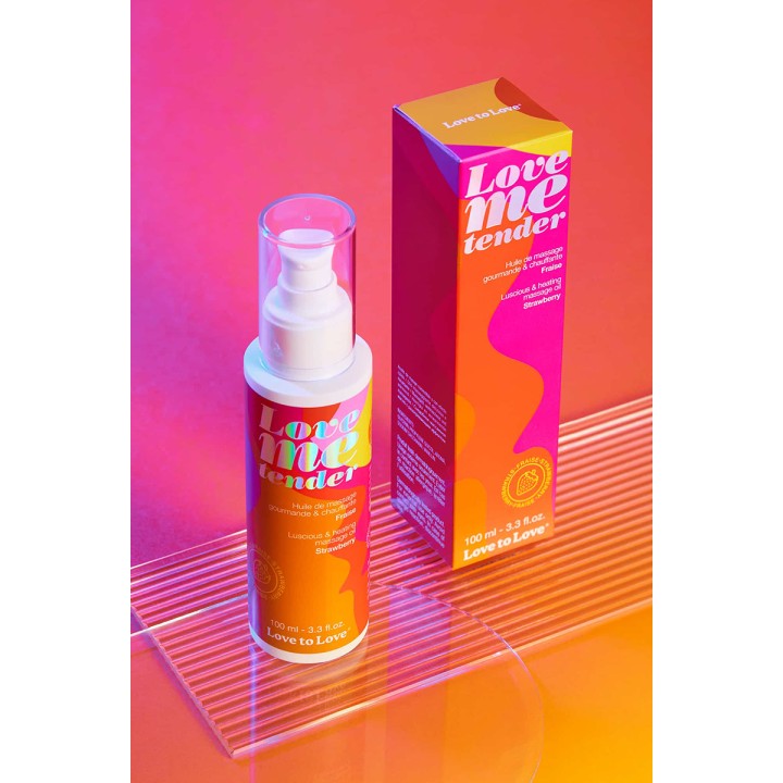 Huile de massage fraise 100ml - Love To Love