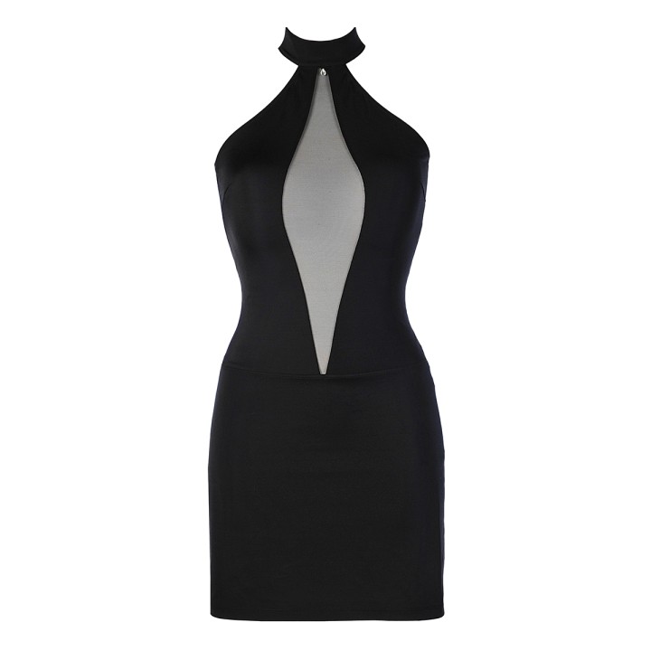 Robe noire V-9269 - Axami - Oralove