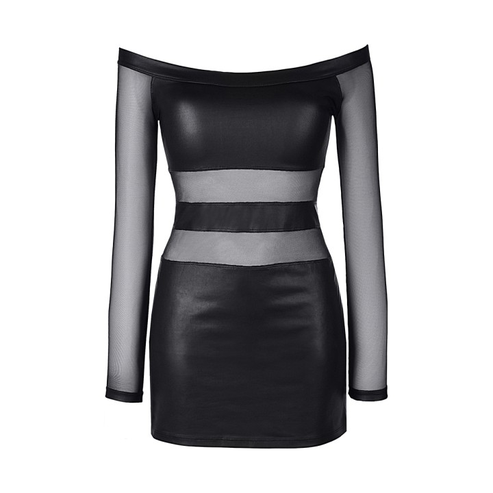 Robe noire V-9309 - Axami - Oralove