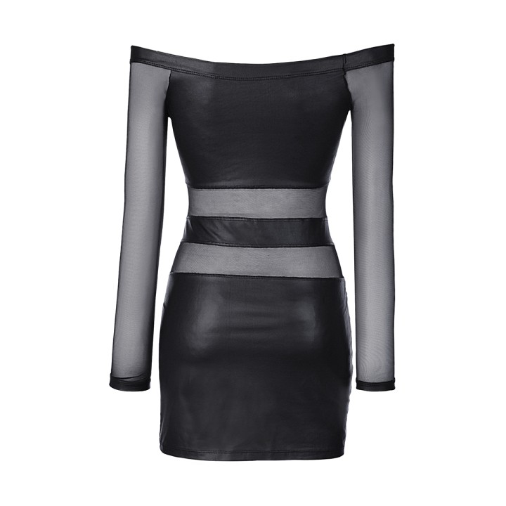 Robe noire V-9309 - Axami - Oralove