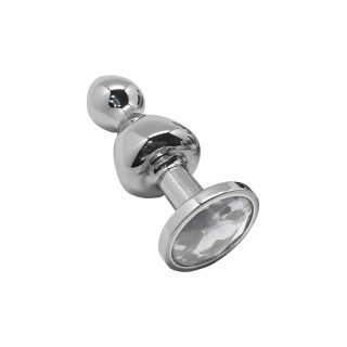 Plug bijou Lollypop transparent M - Wooomy - Oralove