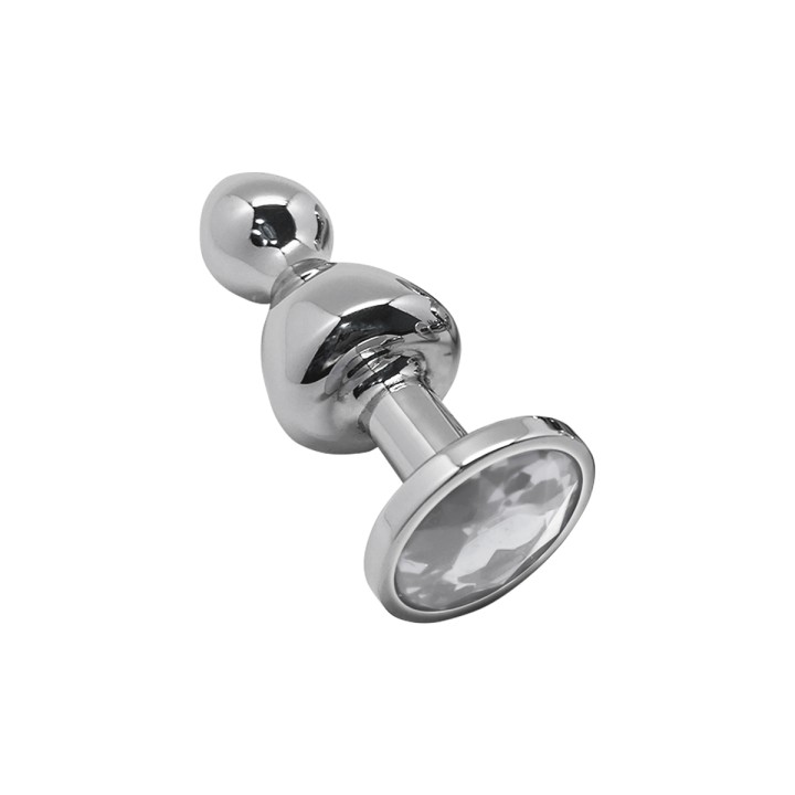 Plug bijou Lollypop transparent M - Wooomy - Oralove