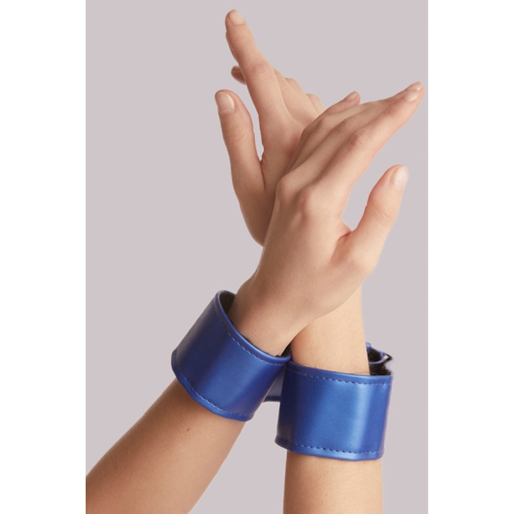 Harnais Curious bleu métallique - Strap On Me - Oralove