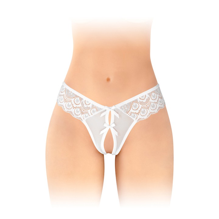 String ouvert Alicia blanc - Fashion Secret - Oralove