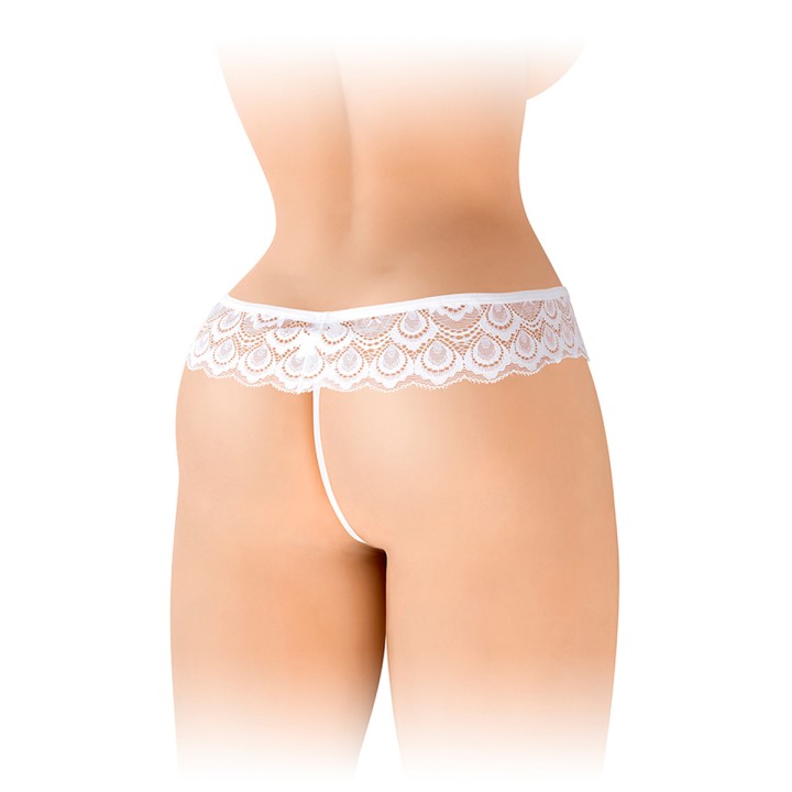 String ouvert Alicia blanc - Fashion Secret - Oralove