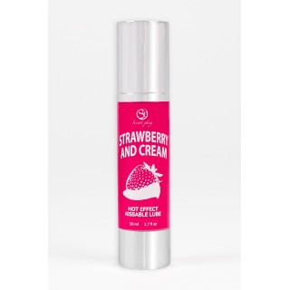 Lubrifiant chauffant goût fraise chantilly - Secret Play - Oralove