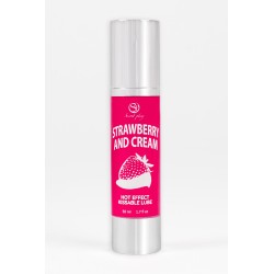Lubrifiant chauffant goût fraise chantilly - Secret Play
