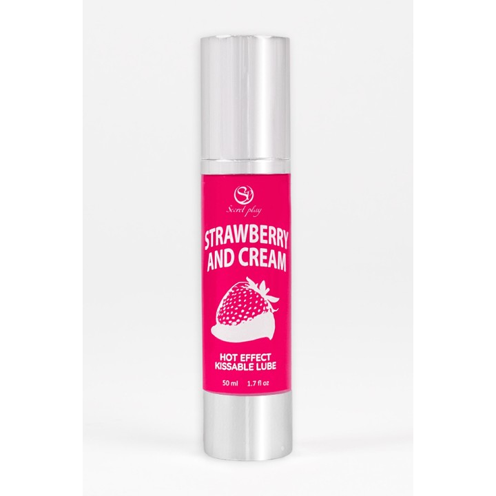 Lubrifiant chauffant goût fraise chantilly - Secret Play - Oralove