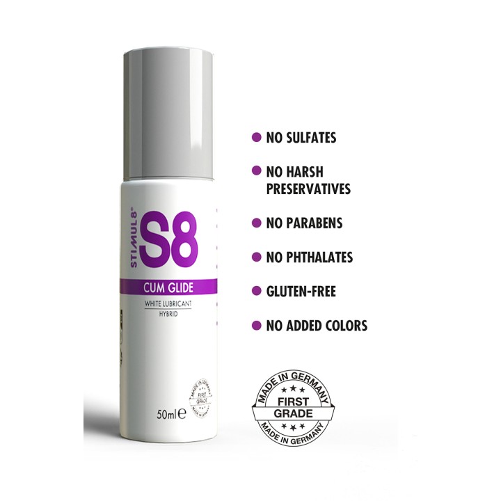 Lubrifiant hybride S8 effet sperme 50ml - Oralove