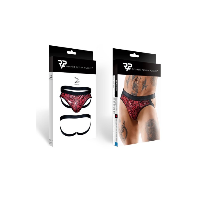 Jockstrap en tulle zébré - Regnes - Oralove