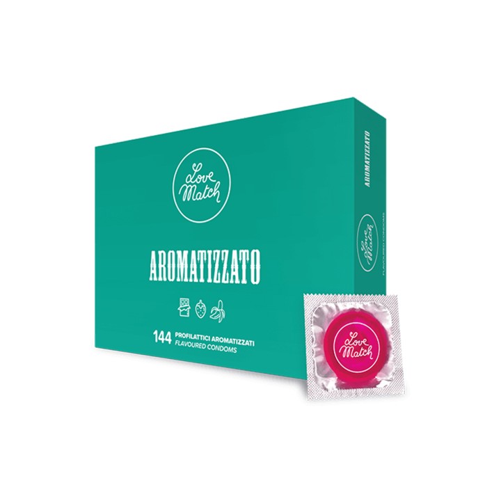 144 préservatifs aromatisés Love Match - Oralove