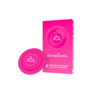 6 Préservatifs texturés Love Match - Oralove