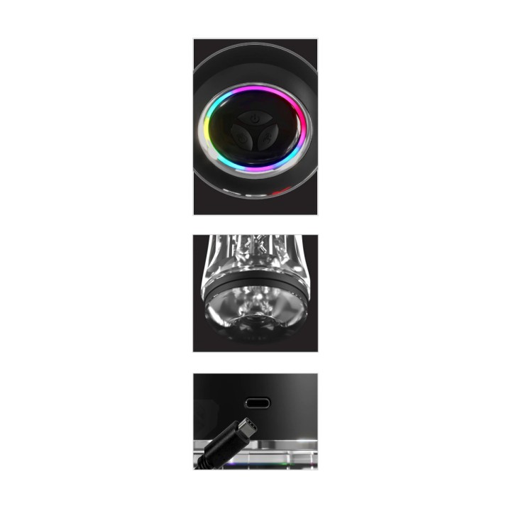 Masturbateur vibrant PDX Elite ViewTube Pro - Oralove