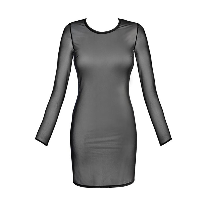 Robe tulle noir V-10639 - Axami - Oralove