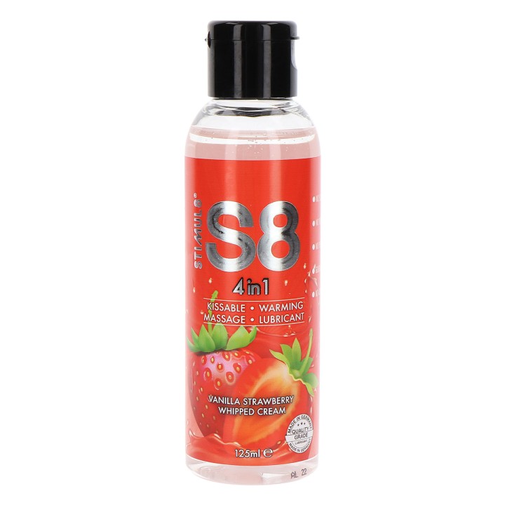 Lubrifiant S8 4 en 1 gout fraise 125ml - Oralove
