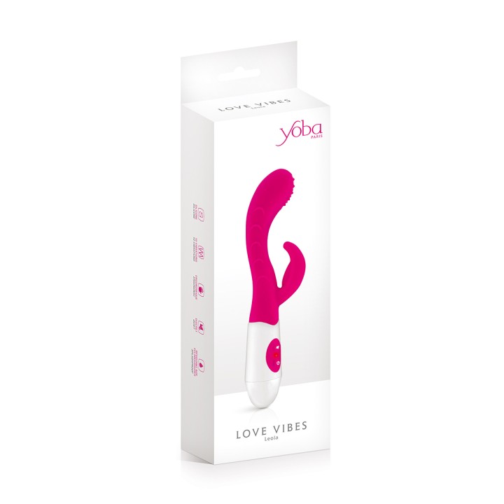 Vibromasseur Rabbit Leola rose - Yoba - Oralove