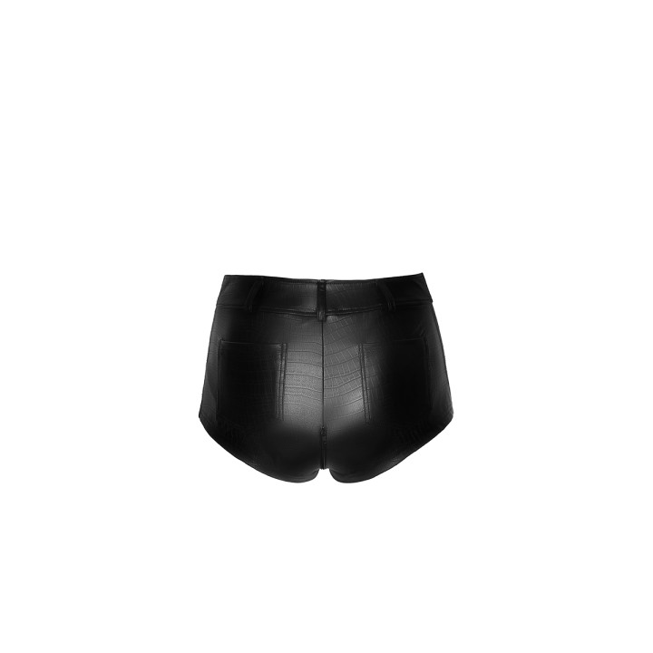 Short échancré F318 wetlook effet croco - Oralove