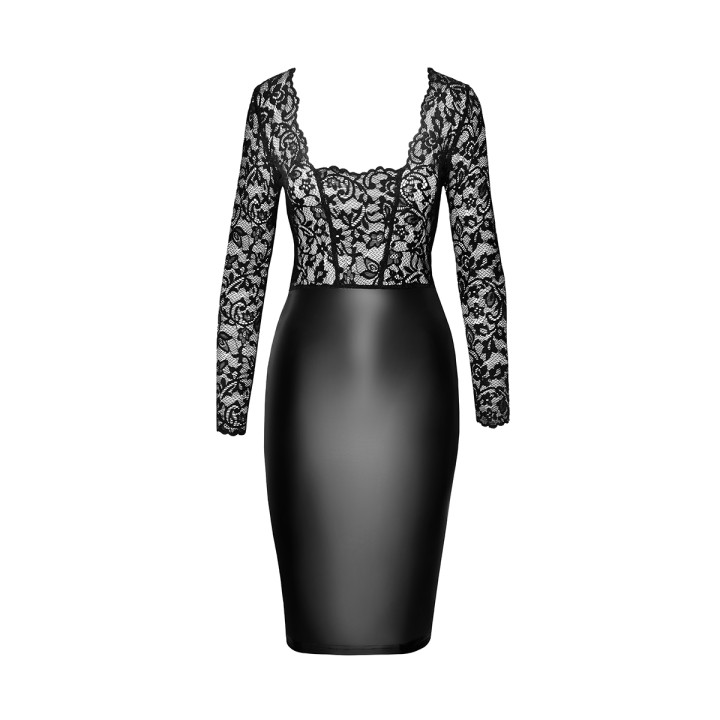 Robe Euphoria F295 wetlook et dentelle - Oralove