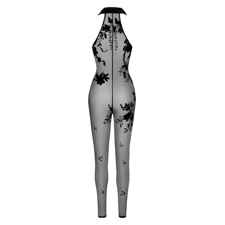 Combinaison zippée Ego F315 tulle floqué - Oralove