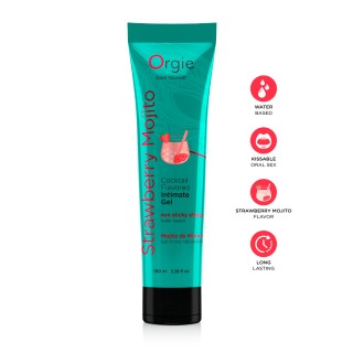 Gel intime Lube Tube Cocktail Fraise Mojito 100ml - Oralove