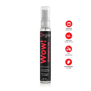Spray buccal excitant Wow menthol fraise glaçé - Oralove