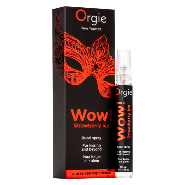 Spray buccal excitant Wow menthol fraise glaçé - Oralove