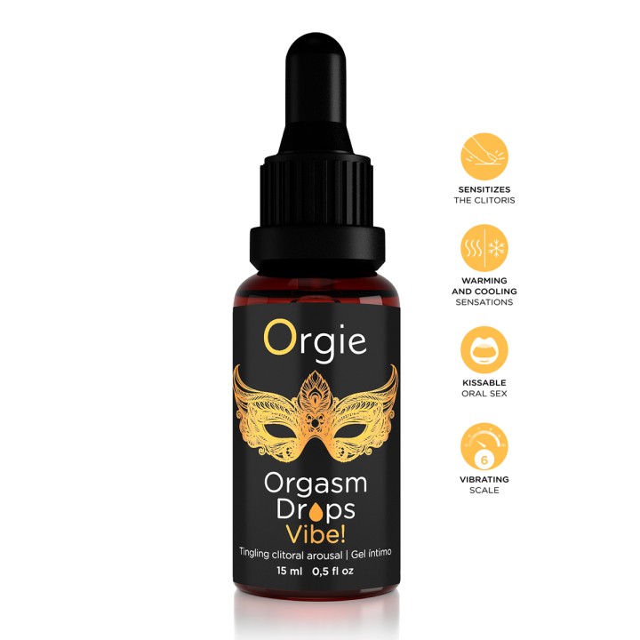 Gel d'excitation du Clitoris Orgasm Drops Vibe 15ml - Oralove